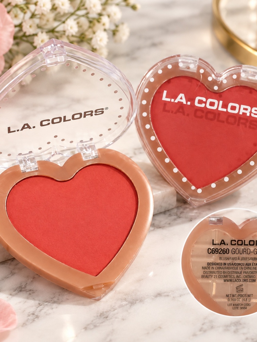 L.A. COLORS Heart Blush in Gourd